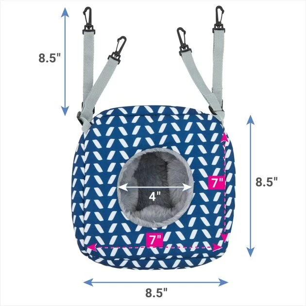 Frisco Small Pet Herringbone Plush Hanging Cube 4 Frisco Small Pet Herringbone Plush Hanging Cube - Image 2
