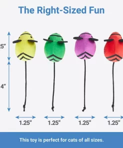 Frisco Crayon Box Plush Mice Cat Toy with Catnip, 5 count -The Frisco Store 279413 PT2. SY630 V1629824477