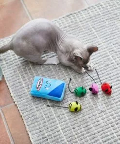 Frisco Crayon Box Plush Mice Cat Toy with Catnip, 5 count -The Frisco Store 279413 PT3. SY630 V1628191453