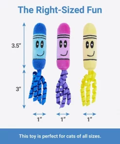 Frisco Crayon Plush Kicker Cat Toy with Catnip -The Frisco Store 279417 PT1. SY630 V1629824767