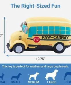 Frisco School Bus Plush Squeaky Dog Toy -The Frisco Store 279425 PT1. SY630 V1629824471