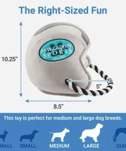 Frisco Football Helmet Plush with Rope Squeaky Dog Toy 6 Frisco Football Helmet Plush with Rope Squeaky Dog Toy -The Frisco Store 279439 PT1. SY630 V1629824178