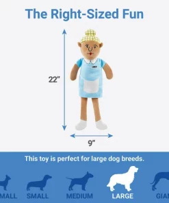 Frisco School Lunch Lady Plush Squeaky Dog Toy -The Frisco Store 279449 PT1. SY630 V1629824193