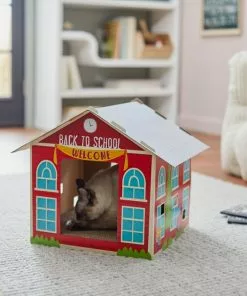 Frisco School House Cardboard Cat Toy -The Frisco Store 279833 PT3. SY630 V1628191059