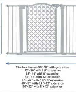 Frisco Metal Pattern Extra Wide Auto-close Dog Gate -The Frisco Store 280284 PT1. SY630 V1649085710
