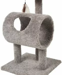 Frisco 35-in Real Carpet Cat Tree with Tunnel -The Frisco Store 282749 PT3. SY630 V1622813243