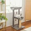Frisco 40-in Real Carpet Tri-post Cat Tree, Gray -The Frisco Store 282753 MAIN. SY630 V1621949377