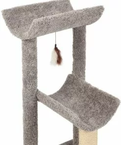 Frisco 40-in Real Carpet Tri-post Cat Tree, Gray 8 Frisco 40-in Real Carpet Tri-post Cat Tree, Gray -The Frisco Store 282753 PT3. SY630 V1621949084