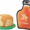 Frisco Pancakes & Maple Syrup Plush Squeaky Dog Toy, 2 count -The Frisco Store 285627 MAIN. SY630 V1629726386