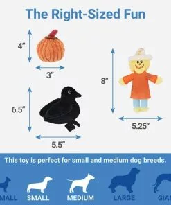 Frisco Fall Hay Wagon Hide & Seek Puzzle Plush Squeaky Dog Toy -The Frisco Store 285631 PT2. SY630 V1633969276