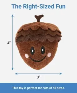 Frisco Fall Acorn Plush Cat Toy with Catnip -The Frisco Store 285645 PT1. SY630 V1633969290