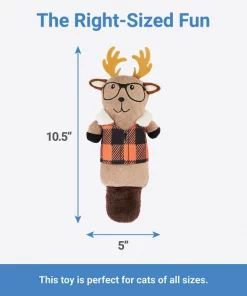 Frisco Hipster Moose Plush Kicker Cat Toy with Catnip -The Frisco Store 285647 PT1. SY630 V1633969287