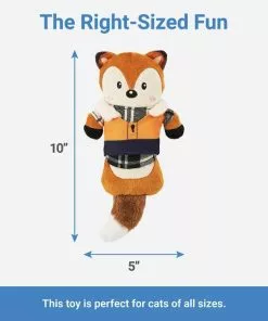 Frisco Hipster Fox Plush Kicker Cat Toy with Catnip 6 Frisco Hipster Fox Plush Kicker Cat Toy with Catnip -The Frisco Store 285649 PT1. SY630 V1633969276
