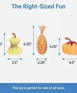 Frisco Fall Harvest Plush Cat Toy with Catnip, 3 count -The Frisco Store 285655 PT1. SY630 V1633969281