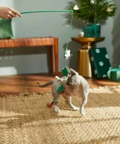 Frisco Holiday Winter Flowers Teaser Cat Toy with Catnip -The Frisco Store 287275 PT3. SY630 V1632774653