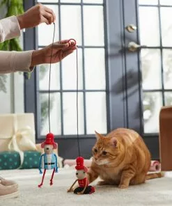 Frisco Nutcracker & Ballerina Bouncy Mouse Teaser Cat Toy with Catnip, 2 count -The Frisco Store 287279 PT3. SY630 V1632773700