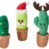 Frisco Holiday Cactus Plush Cat Toy with Catnip, 3 count -The Frisco Store 287329 MAIN. SY630 V1632775331