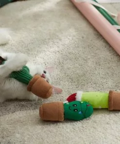 Frisco Holiday Cactus Plush Cat Toy with Catnip, 3 count -The Frisco Store 287329 PT3. SY630 V1632773537