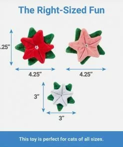 Frisco Flowers Plush Cat Toy with Catnip, 3 count -The Frisco Store 287331 PT1. SY630 V1637788297