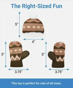 Frisco Mittens & Hat Plush Cat Toy with Catnip, 3 count -The Frisco Store 287361 PT1. SY630 V1637787691