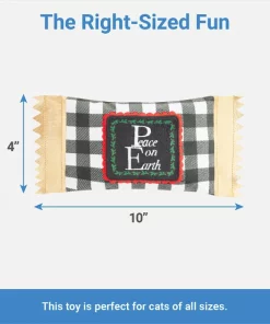 Frisco All is Bright Reversible Plush Kicker Cat Toy with Catnip -The Frisco Store 287391 PT1. SY630 V1637787703