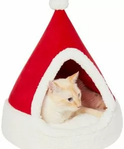 Frisco Holiday Dog & Cat Santa Hat Cave Bed -The Frisco Store 287893 PT2. SY630 V1631568927
