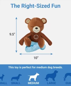 Frisco Yoga Bear Plush Squeaky Dog Toy -The Frisco Store 288903 PT1. SY630 V1640722780