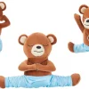Frisco Yoga Bear Plush Squeaky Dog Toy, 3 count -The Frisco Store 288905 MAIN. SY630 V1638291271