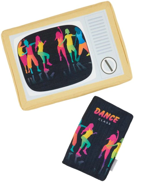 Frisco TV & VHS Tape Plush Squeaky Dog Toy, 2 count 3 Frisco TV & VHS Tape Plush Squeaky Dog Toy, 2 count