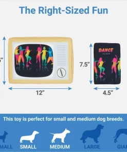 Frisco TV & VHS Tape Plush Squeaky Dog Toy, 2 count 6 Frisco TV & VHS Tape Plush Squeaky Dog Toy, 2 count -The Frisco Store 288935 PT1. SY630 V1640722858