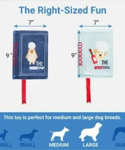 Frisco Cookbooks Plush Squeaky Dog Toy, 2 count 6 Frisco Cookbooks Plush Squeaky Dog Toy, 2 count -The Frisco Store 288937 PT1. SY630 V1640722470