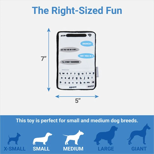 Frisco Cell Phone Plush Squeaky Dog Toy 4 Frisco Cell Phone Plush Squeaky Dog Toy - Image 2