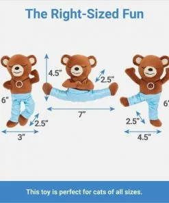 Frisco Yoga Bear Plush Cat Toy with Catnip, 3 count -The Frisco Store 288947 PT1. SY630 V1640722431