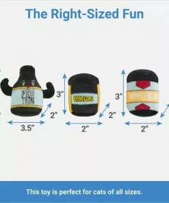 Frisco Pre-Workout & Protein Plush Cat Toy with Catnip, 3 count -The Frisco Store 288953 PT1. SY630 V1640722387