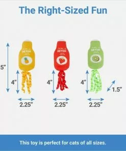 Frisco Juice Cleanse Plush Cat Toy with Catnip, 3 count -The Frisco Store 288957 PT1. SY630 V1640722695