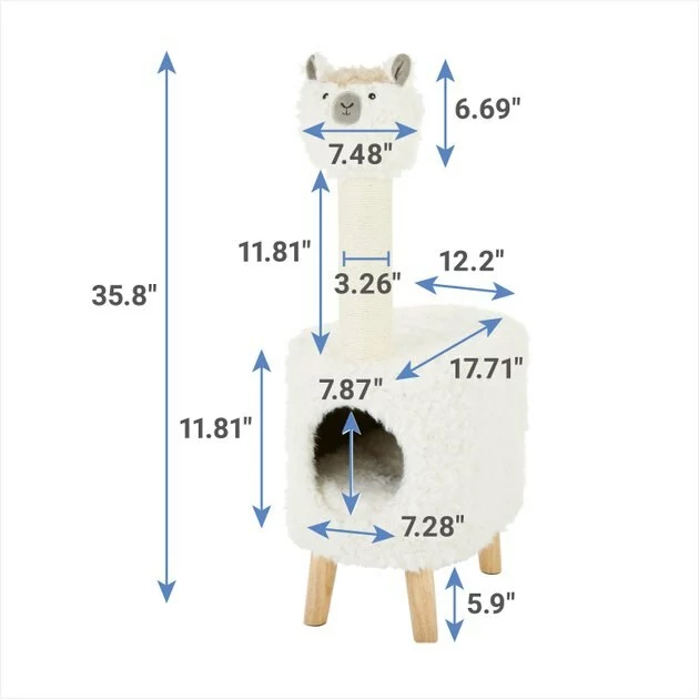 Frisco Animal Series Cat Condo, Llama 4 Frisco Animal Series Cat Condo, Llama - Image 2