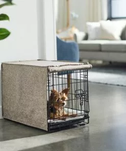 Frisco Faux linen Dog Crate Cover -The Frisco Store 289623 PT5. SY630 V1644249255