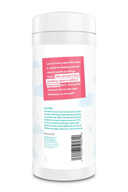 Frisco Hypoallergenic Waterless Grooming Wipes for Dogs & Cats, Soothing Chamomile, 80 count 5 Frisco Hypoallergenic Waterless Grooming Wipes for Dogs & Cats, Soothing Chamomile, 80 count - Image 3