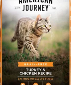 American Journey||Frisco American Journey Turkey & Chicken Recipe Grain-Free Dry Food + Frisco Cat Tracks Butterfly Cat Toy -The Frisco Store 292648 PT1. SY630 V1619991123