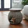 Frisco Round Wicker Cat Condo with Top Perch -The Frisco Store 296684 MAIN. SY630 V1633727606