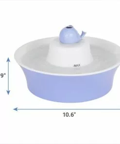 Frisco Ceramic Whale Dog & Cat Water Fountain, Blue, 64-oz -The Frisco Store 297220 PT1. SY630 V1631711553