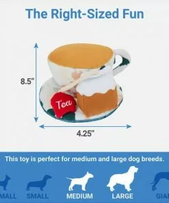 Frisco Brunch Teacup Plush Squeaky Dog Toy -The Frisco Store 297232 PT1. SY630 V1643916397