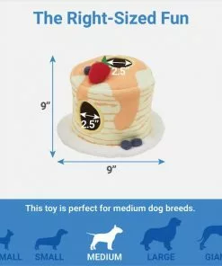 Frisco Brunch Pancake Hide & Seek Puzzle Plush Squeaky Dog Toy -The Frisco Store 297266 PT1. SY630 V1643916383