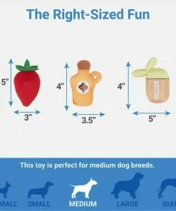 Frisco Brunch Pancake Hide & Seek Puzzle Plush Squeaky Dog Toy -The Frisco Store 297266 PT2. SY630 V1643916712