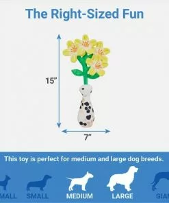 Frisco Brunch Flowers Plush Squeaky Dog Toy -The Frisco Store 297270 PT1. SY630 V1643916405