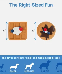 Frisco Brunch Pancake & Waffle Latex Squeaky Dog Toy, 2 count -The Frisco Store 297272 PT1. SY630 V1643916708