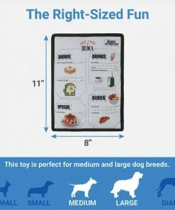 Frisco Brunch Menu Ballistic Nylon Flat Plush Squeaky Dog Toy -The Frisco Store 297276 PT1. SY630 V1643916405