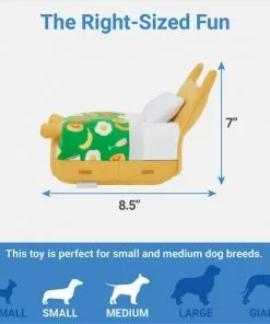 Frisco Brunch Breakfast in Bed Hide & Seek Puzzle Plush Squeaky Dog Toy -The Frisco Store 297282 PT1. SY630 V1643916404