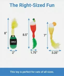 Frisco Brunch Bottomless Mimosas Plush Cat Toy with Catnip, 3 count 6 Frisco Brunch Bottomless Mimosas Plush Cat Toy with Catnip, 3 count -The Frisco Store 297288 PT1. SY630 V1643916401