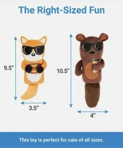 Frisco Brunch Bear & Fox Plush Cat Toy with Catnip, 2 count 6 Frisco Brunch Bear & Fox Plush Cat Toy with Catnip, 2 count -The Frisco Store 297290 PT1. SY630 V1643916693